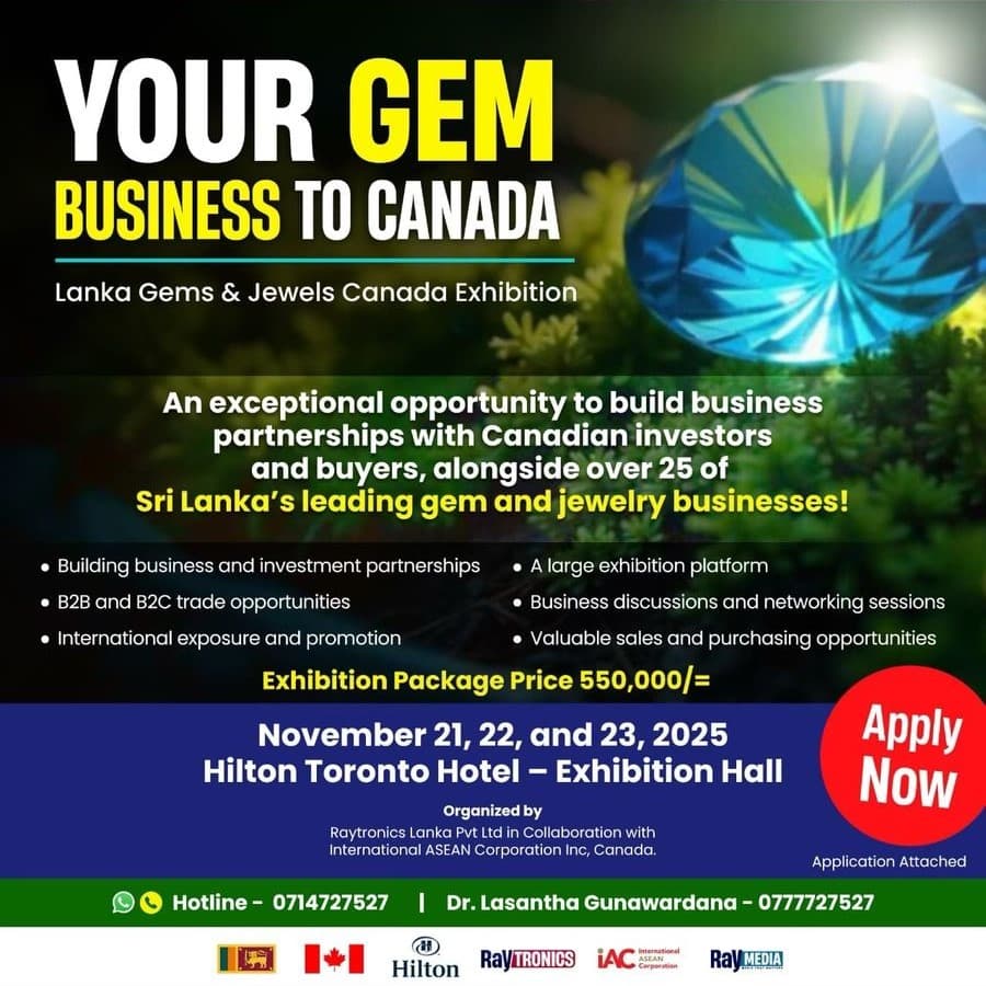 Lanka Gems & Jewels Canada Exhibition - Main