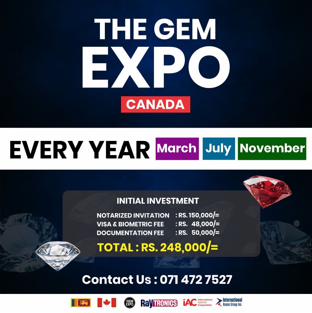 Canada Ceylon Gem Expo 2026 - Toronto, Canada