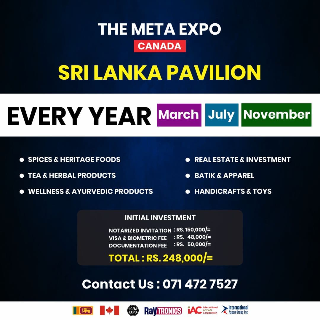 Canada Ceylon Meta Expo 2026 - Toronto, Canada